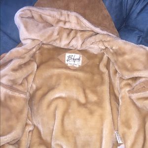 Men’s winter leather/suede coat